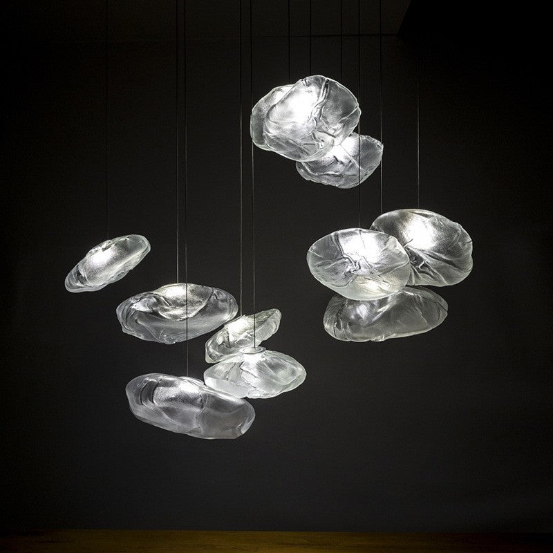 Postmodern Light Luxury Glass Decorative Chandelier 