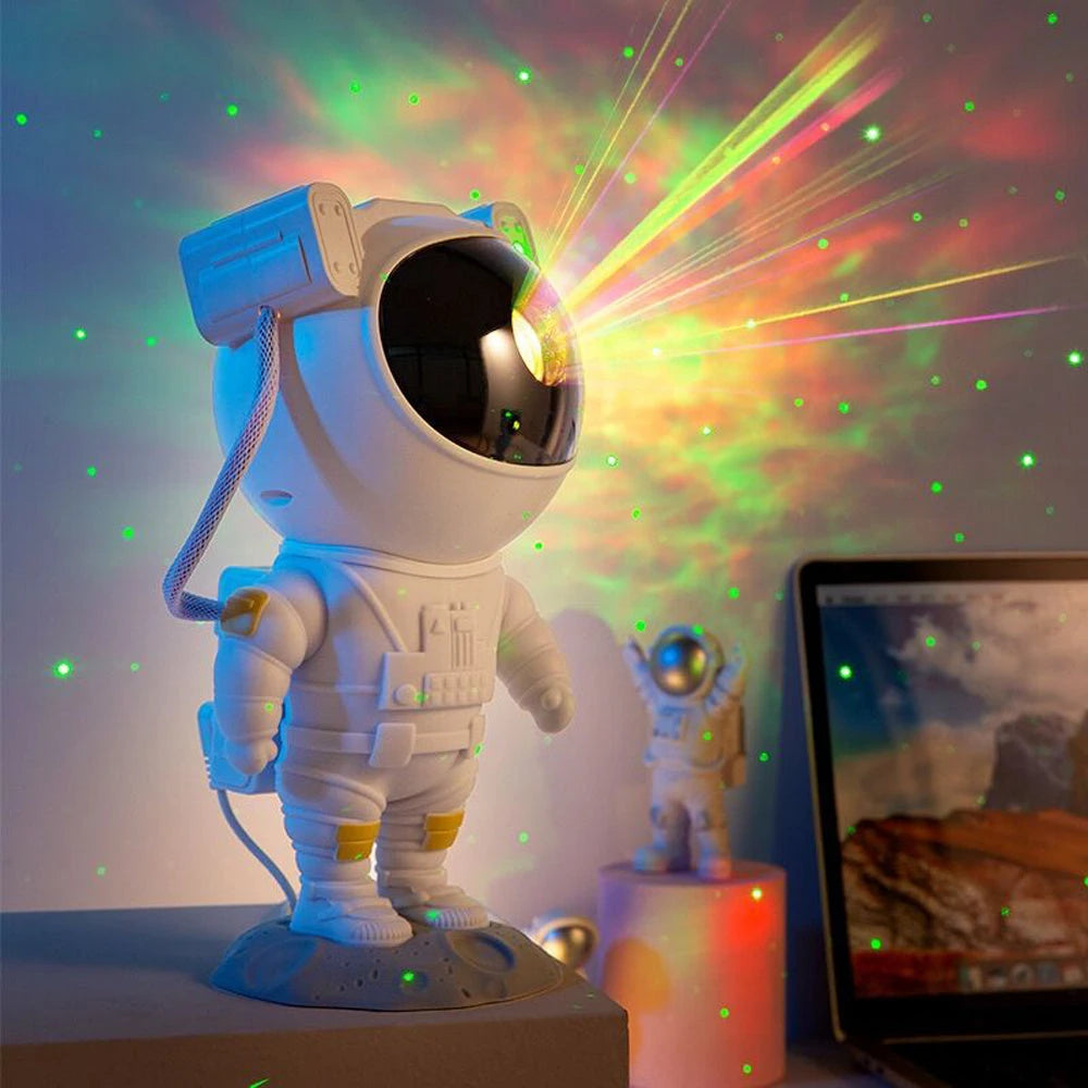 Creative Astronaut Galaxy Starry Sky Projector Nightlight USB Atmospher Bedroom Table Lamp 