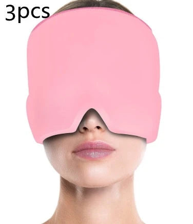 Ice Compress Headache Eye Mask Hat Relief For Migraines, Stress, And Tension Massage Tool 