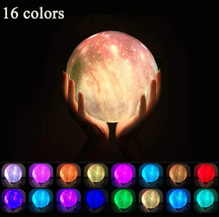 3D Printing Lunar Light Painting Creative Gift Night Light 