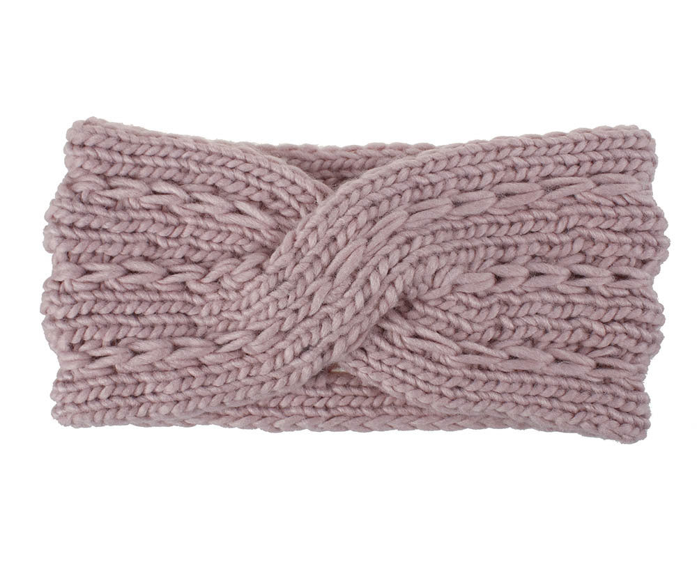 Acrylic Thick Wool Knitted Headband Diagonally Crossed Hair Accessories For Women 