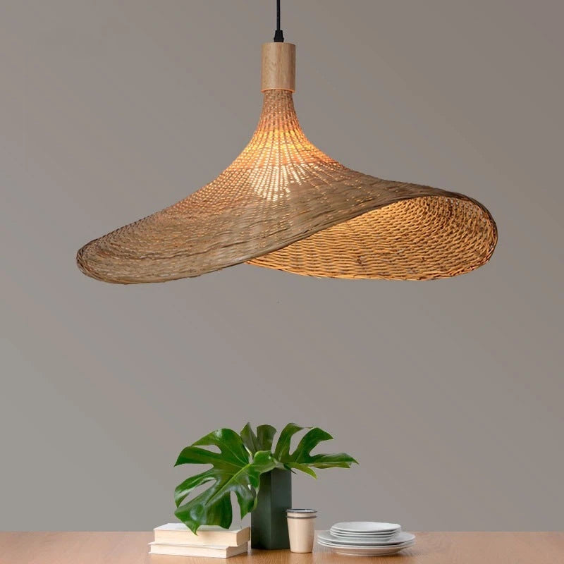 Bamboo Chandelier New Japanese Style Lamps 