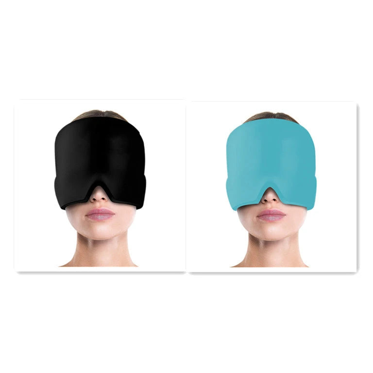 Ice Compress Headache Eye Mask Hat Relief For Migraines, Stress, And Tension Massage Tool 