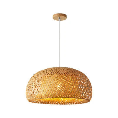 Bamboo Woven Simple Japanese Creative Pastoral Chandelier 