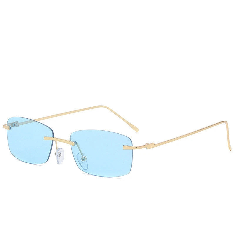 Fashion Rimless Cut-edge Sunglasses Ocean Lens Sunglasses 