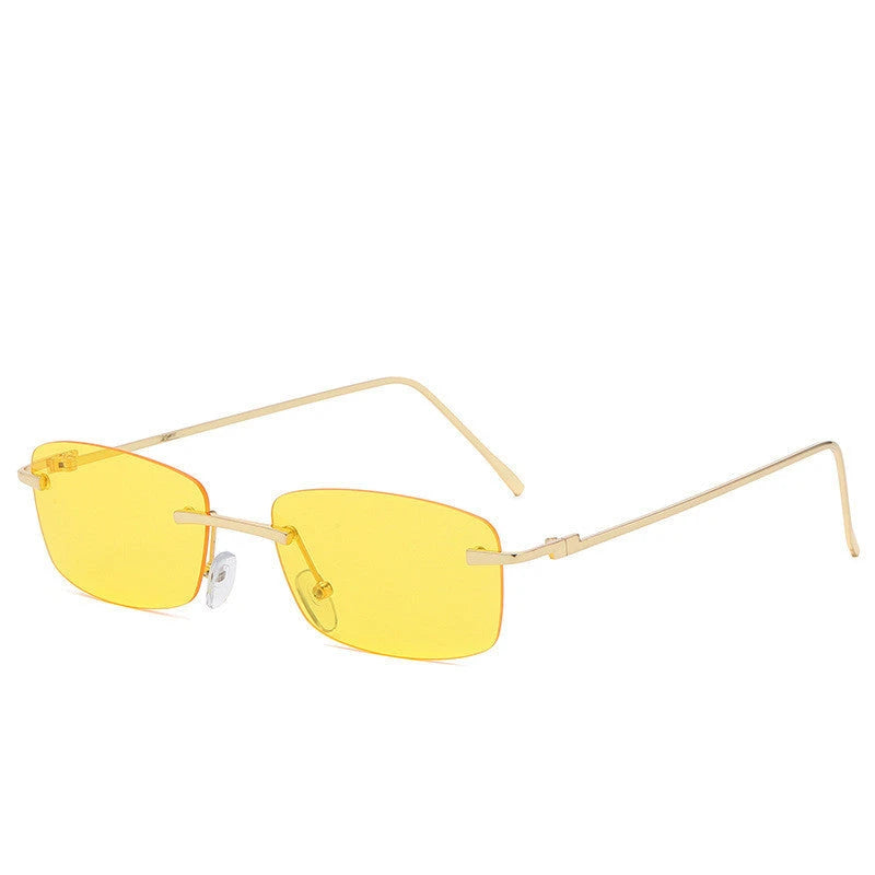 Fashion Rimless Cut-edge Sunglasses Ocean Lens Sunglasses 