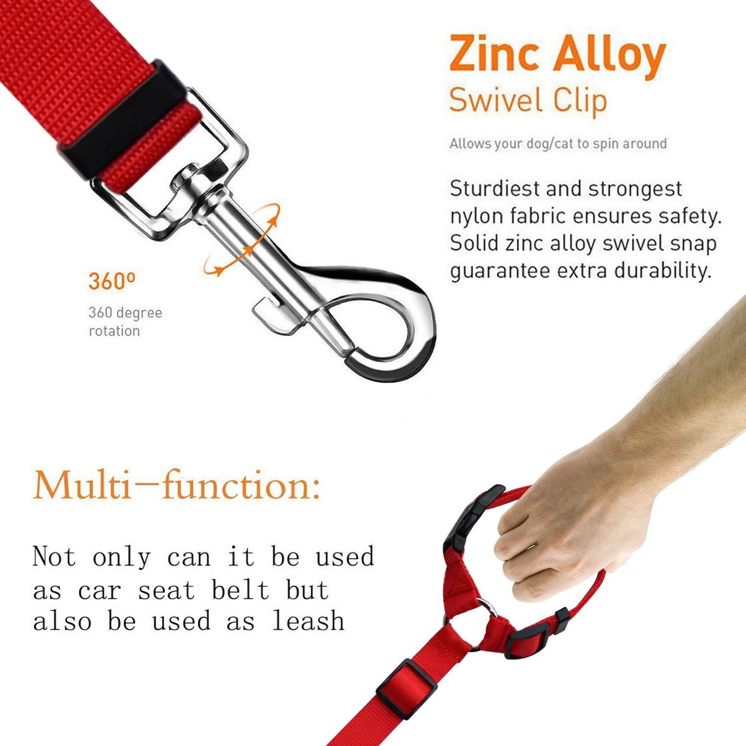 Pet safety leash