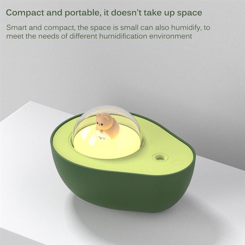 Avocado Mini Spray Humidifier USB Charging Night Light Portable Mist Sprayer For Home Car 