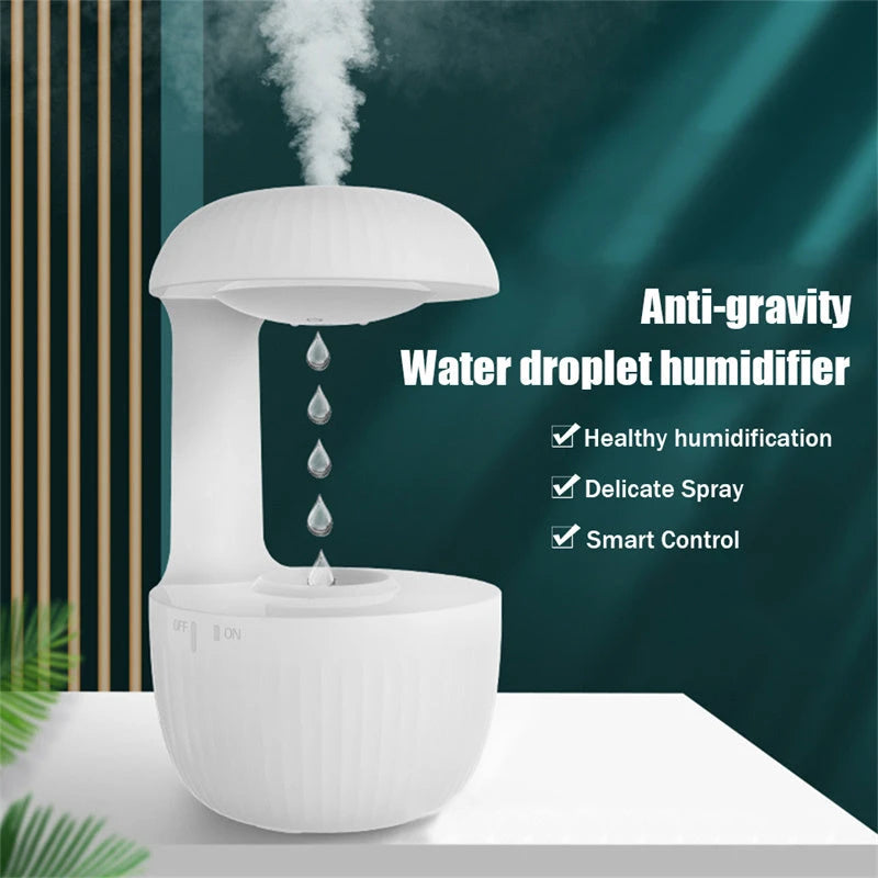 Anti-gravity Air Humidifier Mute Countercurrent Humidifier Levitating Water Drops Cool Mist Maker Fogger Relieve Fatigue 