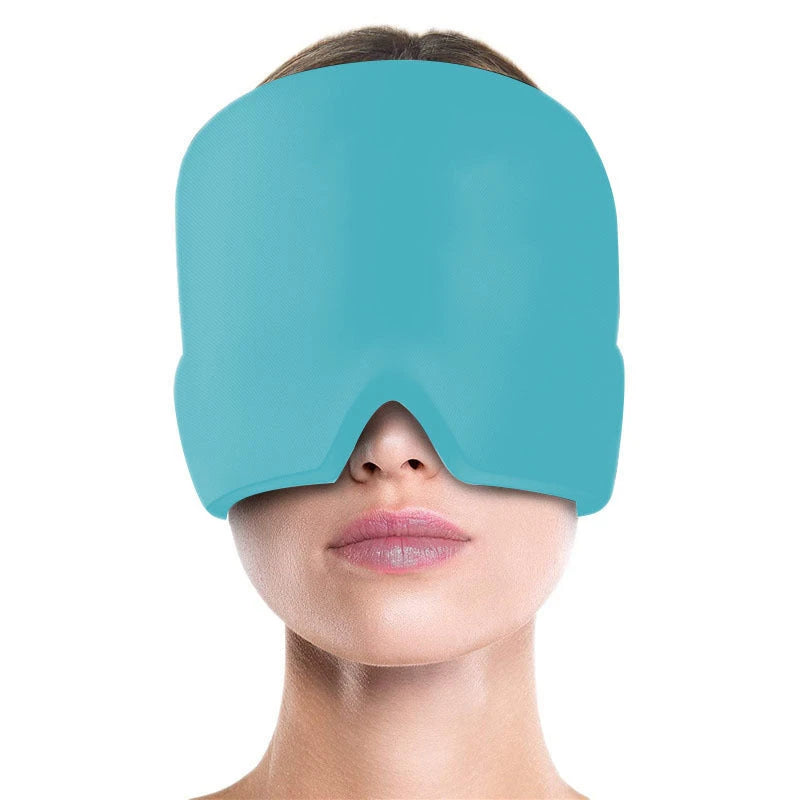 Ice Compress Headache Eye Mask Hat Relief For Migraines, Stress, And Tension Massage Tool 