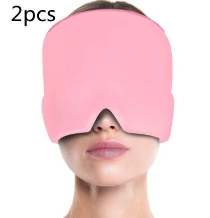 Ice Compress Headache Eye Mask Hat Relief For Migraines, Stress, And Tension Massage Tool 