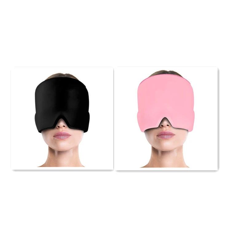 Ice Compress Headache Eye Mask Hat Relief For Migraines, Stress, And Tension Massage Tool 