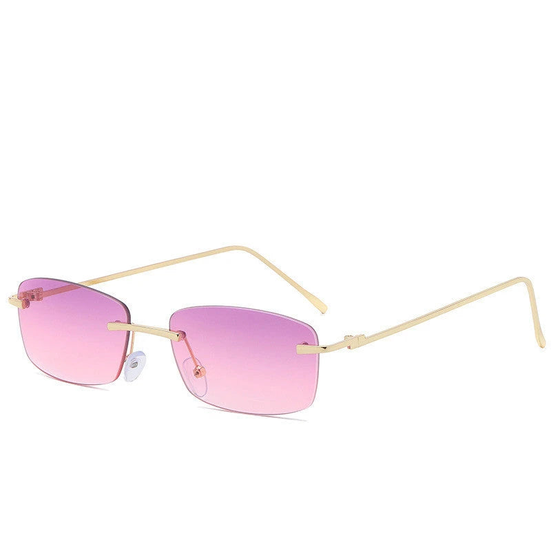 Fashion Rimless Cut-edge Sunglasses Ocean Lens Sunglasses 