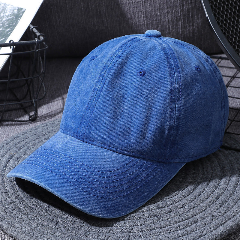 Washed Baseball Caps For Men And Women Outdoor Distressed Sun Hats Simple Caps 