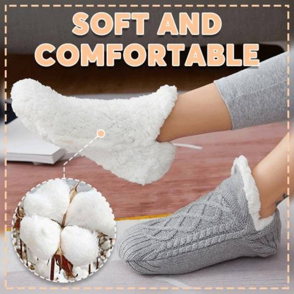 Winter Woolen Socks Women Thicken Warm Home Bedroom Socks Slippers Men Non-slip Foot Warmer Snow Socks Calcetines Mujer 