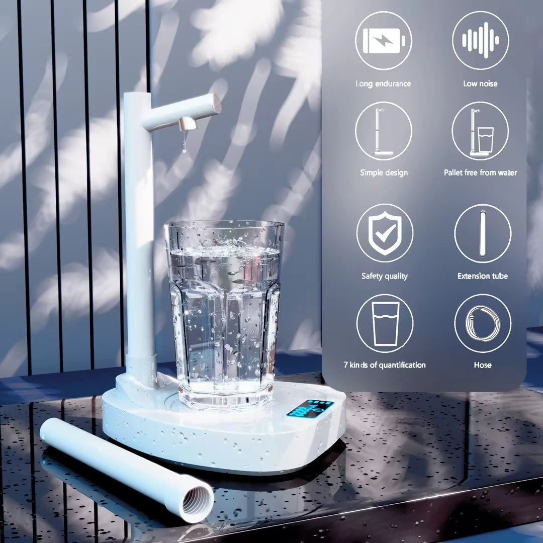 Added Extension Tupe Water Dispenser Automatic Water Bottle Desktop Rechargeable Water Dispenser With Stand 