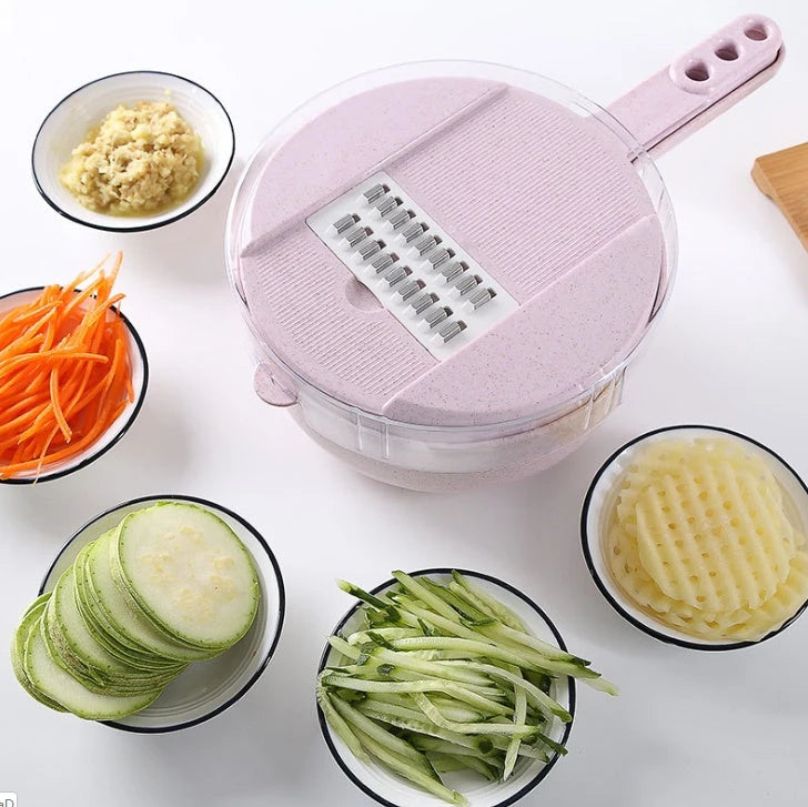 8 In 1 Mandoline Slicer Vegetable Slicer Potato Peeler Carrot Onion Grater With Strainer Vegetable Cutter Kitchen Accessories 