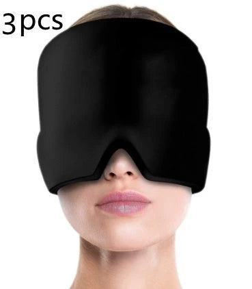 Ice Compress Headache Eye Mask Hat Relief For Migraines, Stress, And Tension Massage Tool 