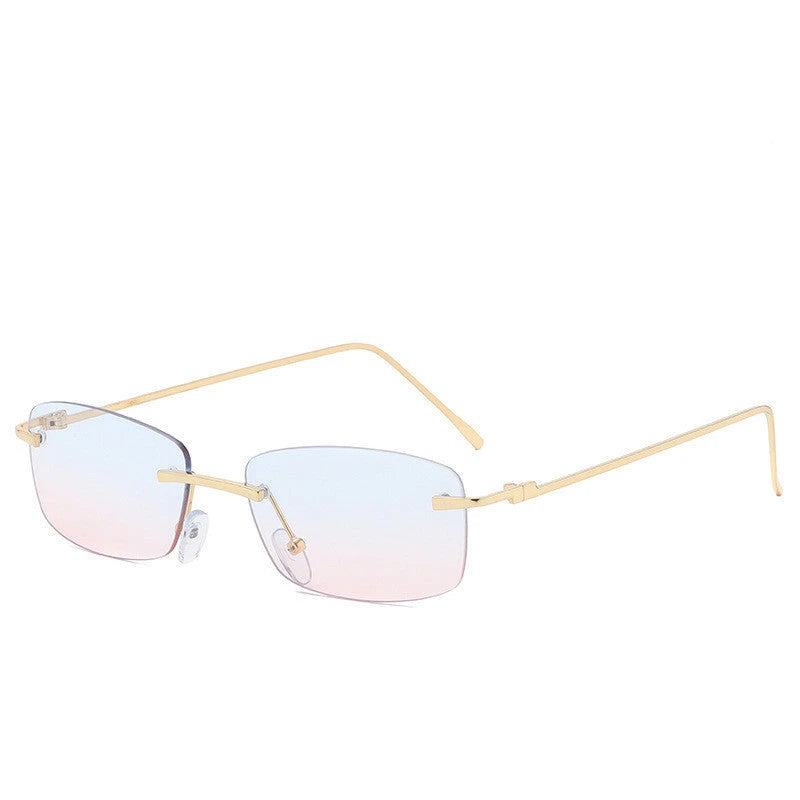 Fashion Rimless Cut-edge Sunglasses Ocean Lens Sunglasses 