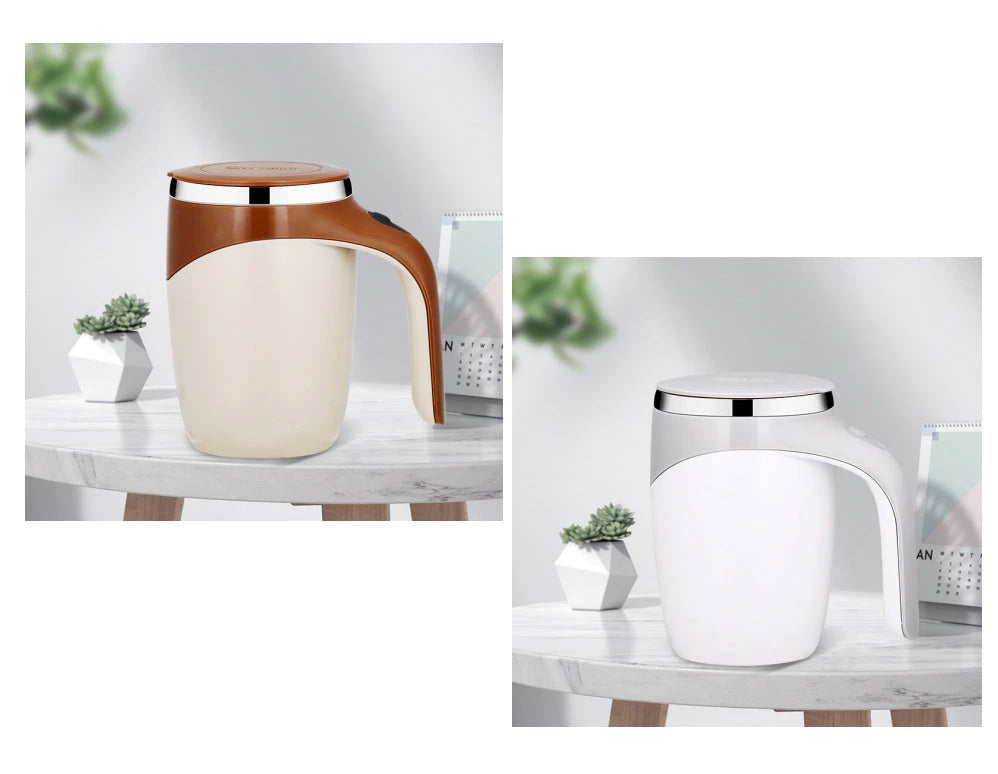 Rechargeable Model Automatic Stirring Cup Coffee Cup High Value Electric Stirring Cup Lazy Milkshake Rotating Magnetic Water Cup 