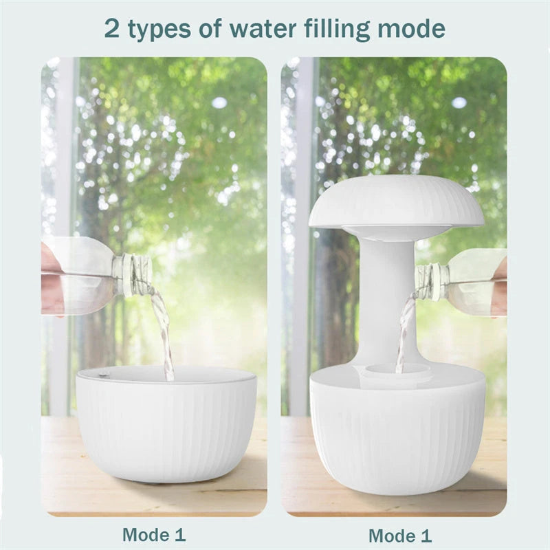 Anti-gravity Air Humidifier Mute Countercurrent Humidifier Levitating Water Drops Cool Mist Maker Fogger Relieve Fatigue 