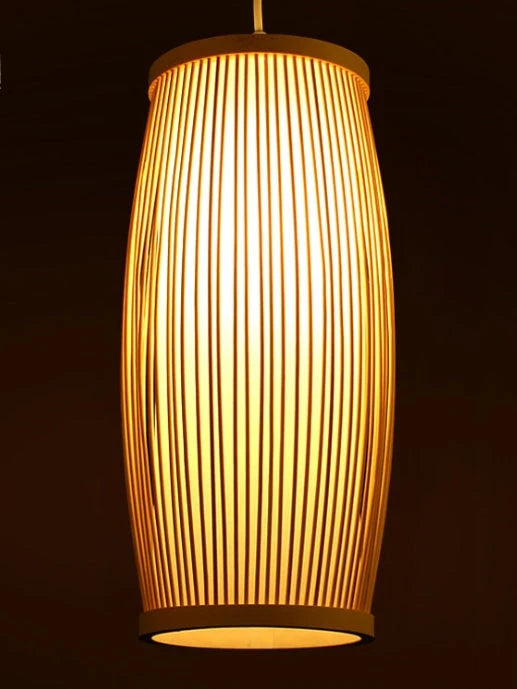 Southeast Asia bamboo plait hall staircase decoration lamp 