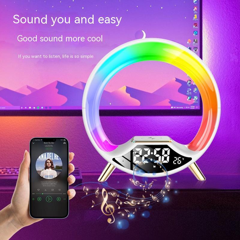 O Light Three In One Wireless Charging Multifunctional Bluetooth Speaker Night Light 