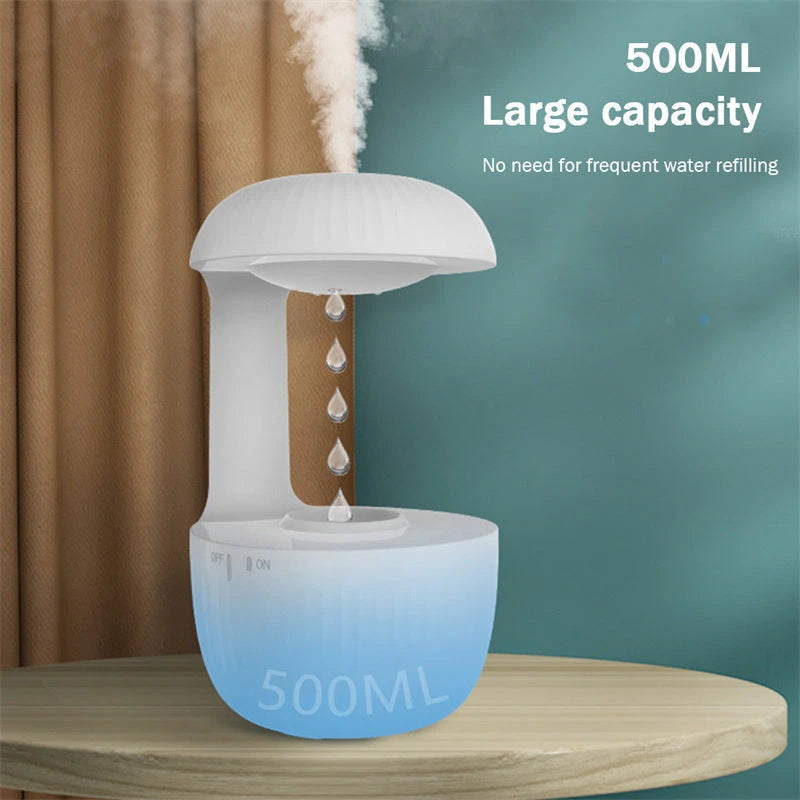 Anti-gravity Air Humidifier Mute Countercurrent Humidifier Levitating Water Drops Cool Mist Maker Fogger Relieve Fatigue 