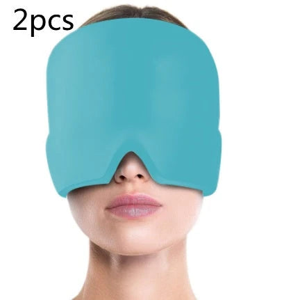 Ice Compress Headache Eye Mask Hat Relief For Migraines, Stress, And Tension Massage Tool 