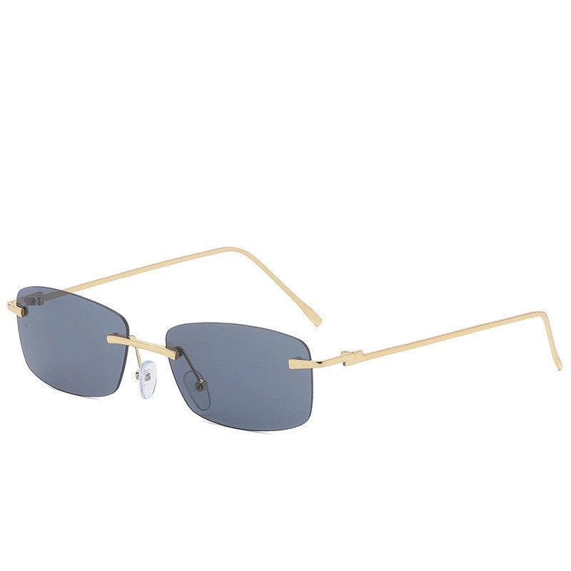 Fashion Rimless Cut-edge Sunglasses Ocean Lens Sunglasses 