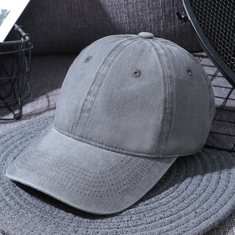 Washed Baseball Caps For Men And Women Outdoor Distressed Sun Hats Simple Caps 