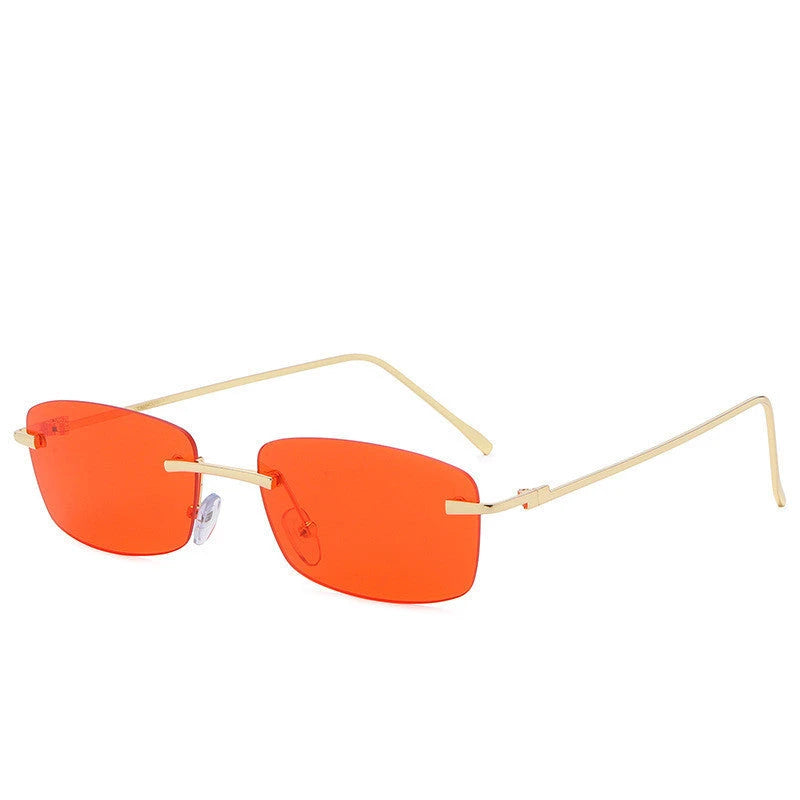 Fashion Rimless Cut-edge Sunglasses Ocean Lens Sunglasses 