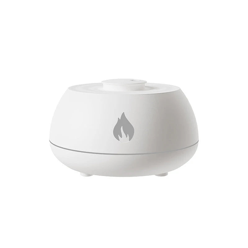 Flame Humidifier Aromatherapy Diffuser 7 Colors Light Home Air Humidifier 130ML USB Room Fragrance Essential Oil Diffuser 