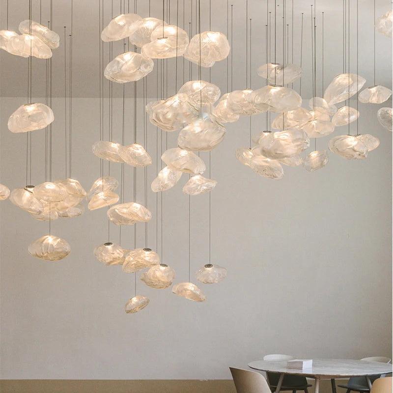 Postmodern Light Luxury Glass Decorative Chandelier 