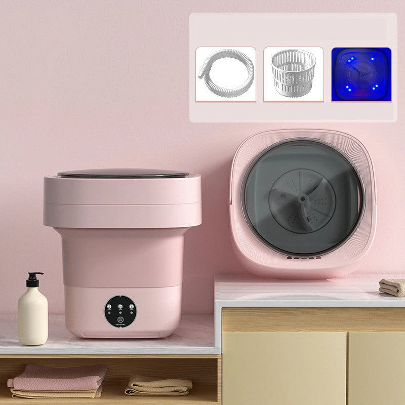 Mini Foldable Washing Machine Portable Mini Socks Underwear Panties Washing Machine Big Capacity 3 Models With Spinning Dry Gadgets 