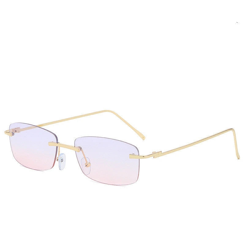 Fashion Rimless Cut-edge Sunglasses Ocean Lens Sunglasses 