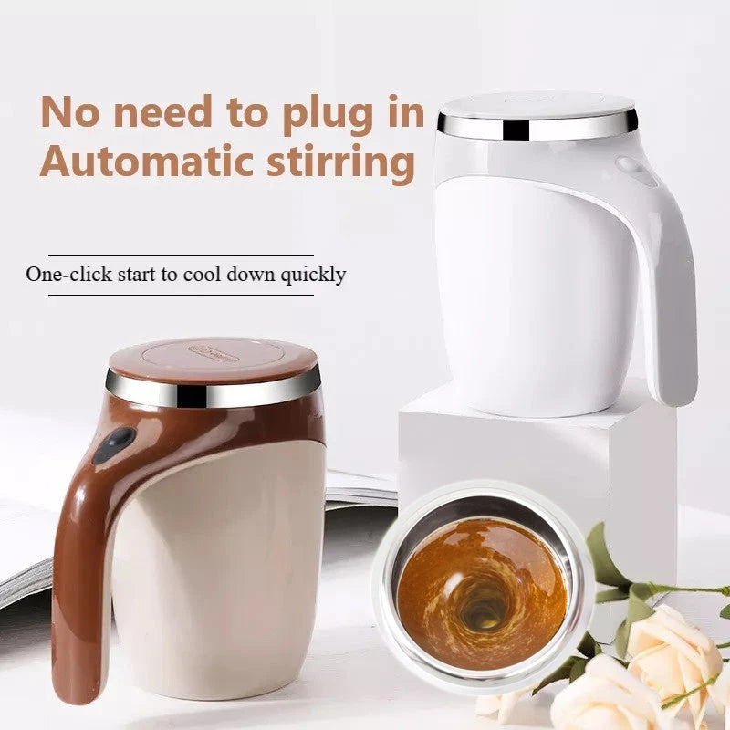 Rechargeable Model Automatic Stirring Cup Coffee Cup High Value Electric Stirring Cup Lazy Milkshake Rotating Magnetic Water Cup 